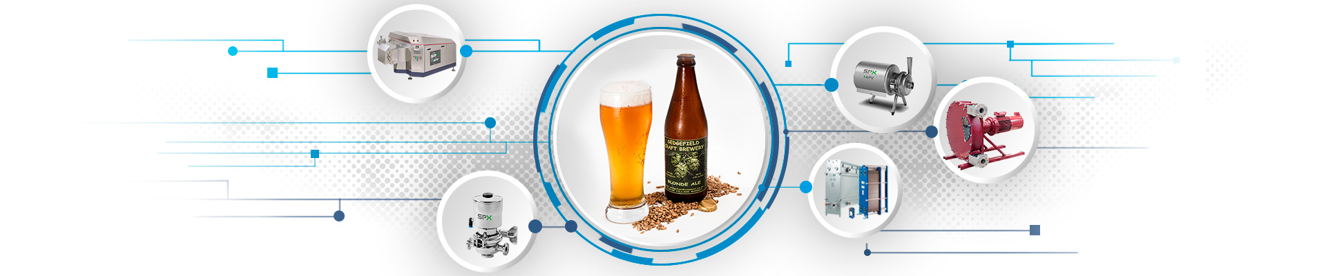 Банер производство на бира и напитки